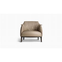 Poltrona Archibald con Base in Legno - Eleganza Italiana
