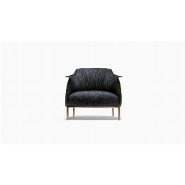 Archibald Denim Edition - Poltrona blu navy, design Jean-Marie Massaud