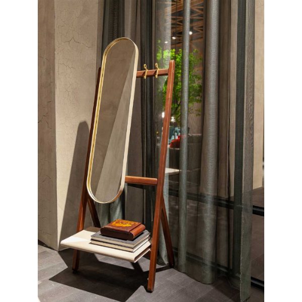 Ren | Standing mirror with hangers