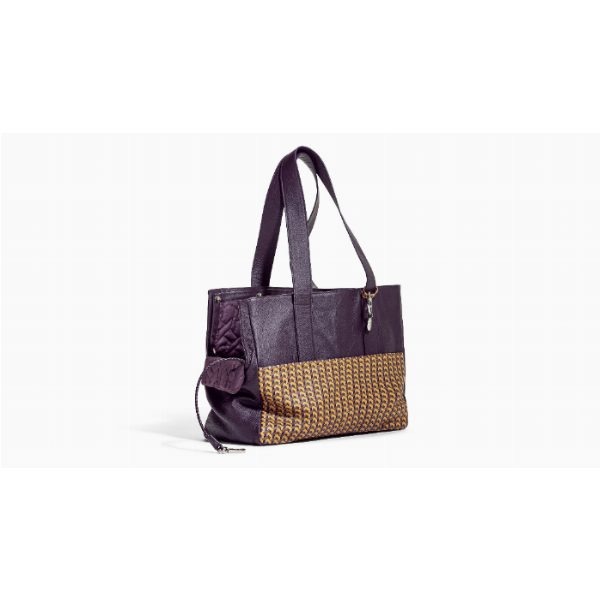 Borsa trasportino cane con tracolla in pelle | Pet collection