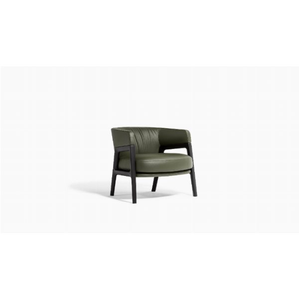 DUO | Poltrona Lounge Design in Pelle, Tessuto - Roberto Lazzeroni