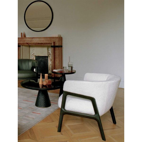 DUO | Poltrona Lounge Design in Pelle, Tessuto - Roberto Lazzeroni