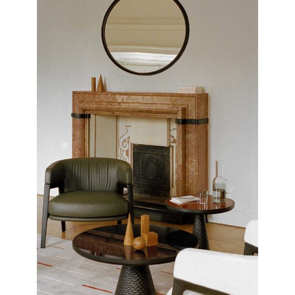 DUO | Poltrona Lounge Design in Pelle, Tessuto - Roberto Lazzeroni