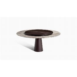Mesa Due | Tavolo con Lazy Susan - Lella and Massimo Vignelli
