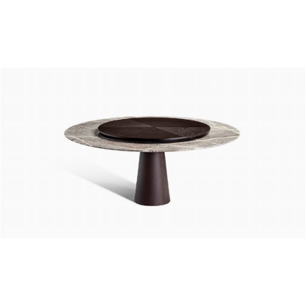 Mesa Due | Tavolo con Lazy Susan - Lella and Massimo Vignelli
