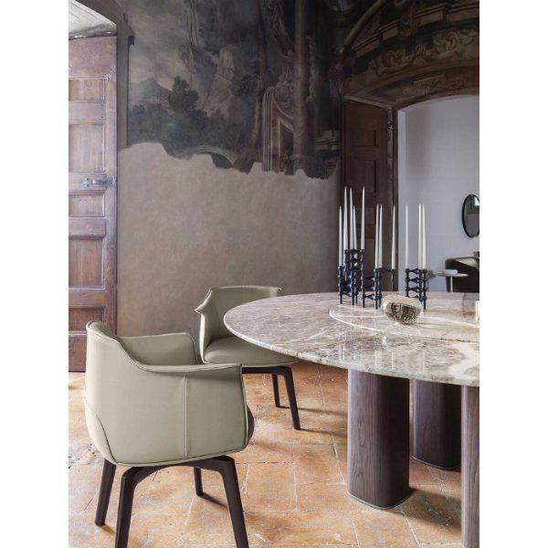 Jane | Tavolo rotondo con Lazy Susan - Jean-Marie Massaud