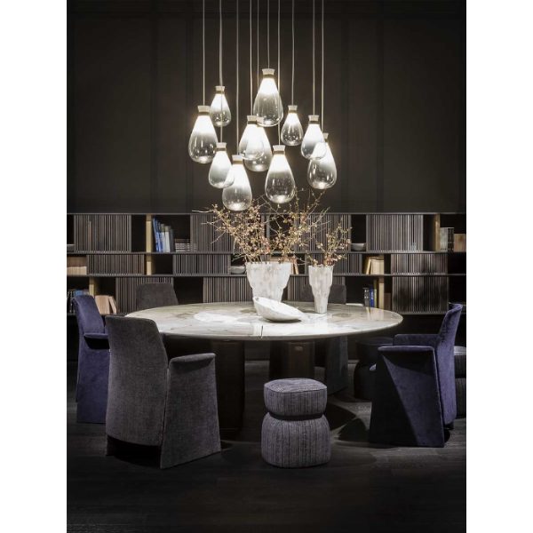 Jane | Tavolo rotondo con Lazy Susan - Jean-Marie Massaud