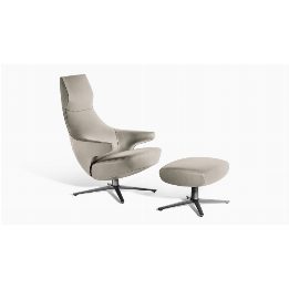 Jay Lounge | Poltrona in Pelle - Jean-Marie Massaud