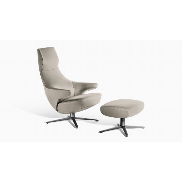Jay Lounge | Poltrona in Pelle - Jean-Marie Massaud