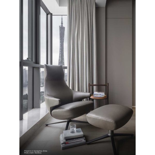 Jay Lounge | Poltrona in Pelle - Jean-Marie Massaud