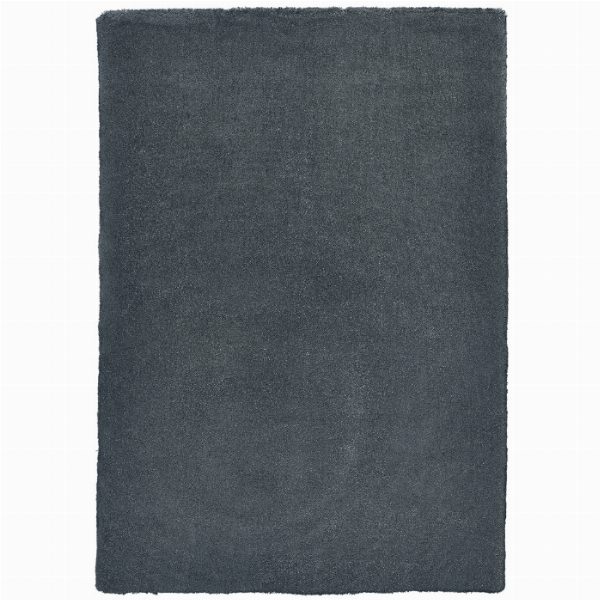 Cozy Sophistication – AMALIA DARK GREY High Pile Rug for Bedroom and Living Room Carpet