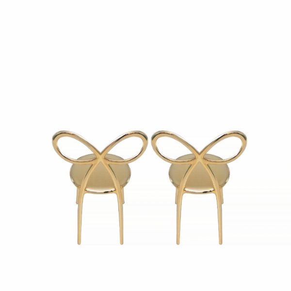 Ribbon Chair Metal Finish - Set of 2 pieces