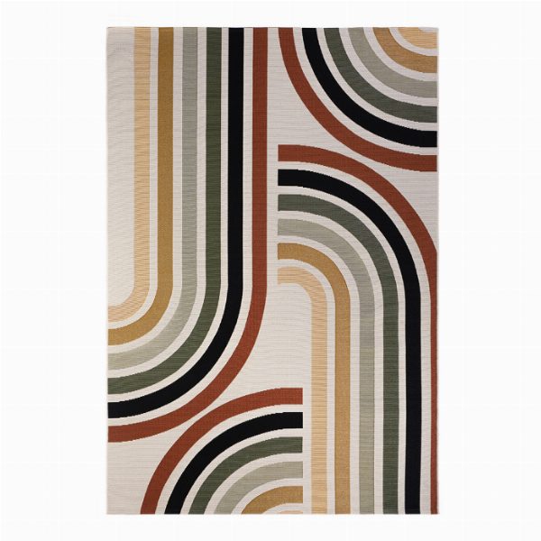 AMAZZONIA 1272X/Q04 Rug: Retro Elegance for Indoor and Outdoor Spaces