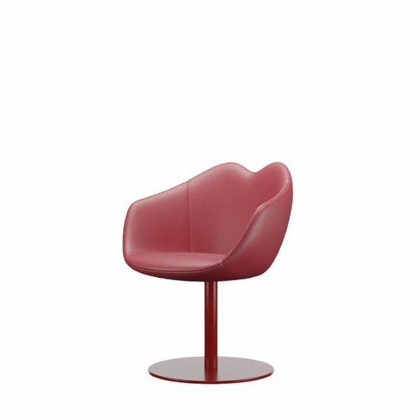 XOXO Chair Leather Round Base