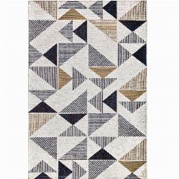 Coco' Triangles Rug: A Modern Geometric Accent for Your Kitchen