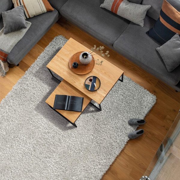 Contemporary Softness – AMALIA LIGHT GREY High Pile Rug for Modern Dining Rooms