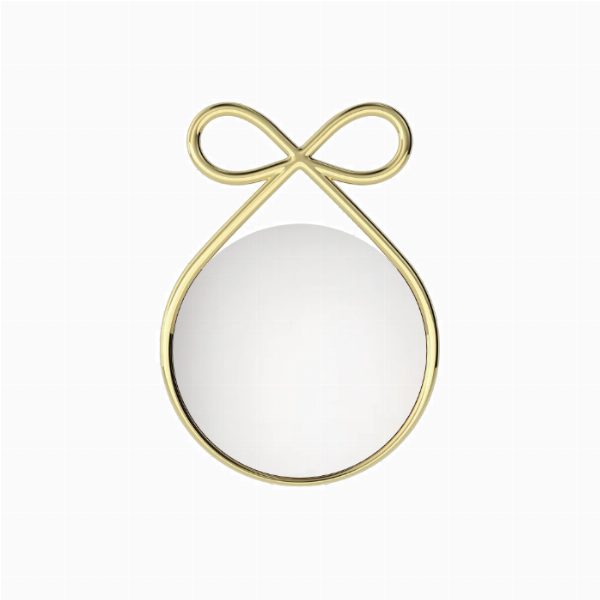 Ribbon Mirror Metal Finish