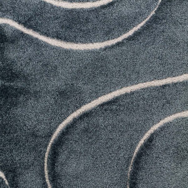 Tappeto VENERE 3 BLU – Design ondulato per un’eleganza senza tempo