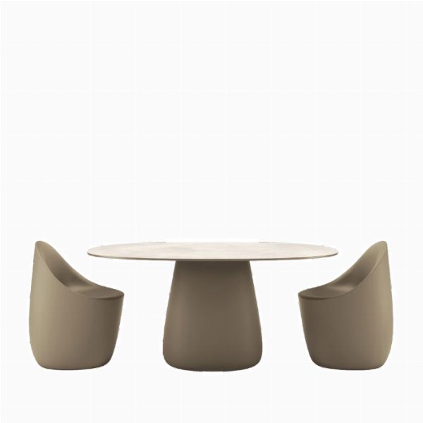 Cobble Table Top 160 cm Stoneware