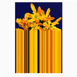 Carpet Glitch Yellow Rectangular