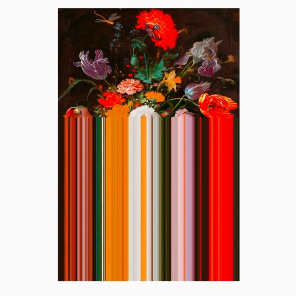 Carpet Glitch Red Rectangular