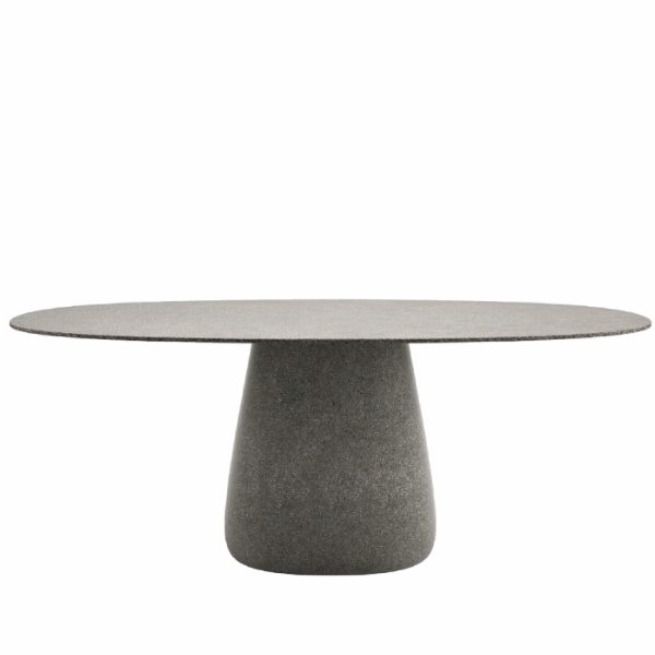 Cobble Table Top 190 cm Grès Stoneware Ivory