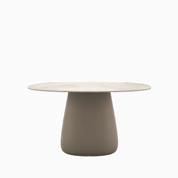 Cobble Table Top 135 cm Stoneware Ivory