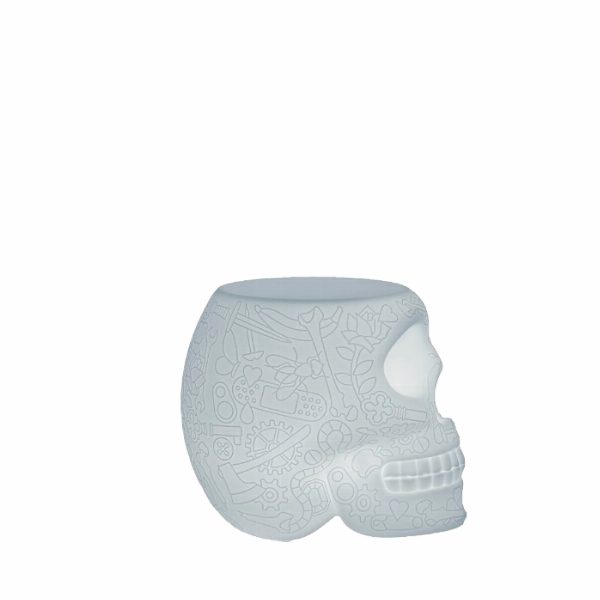 Mexico Stool and Sidetable Lamp with Rechargeable Led