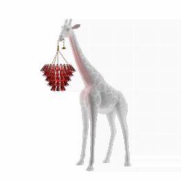 Giraffe in Love M White Campari