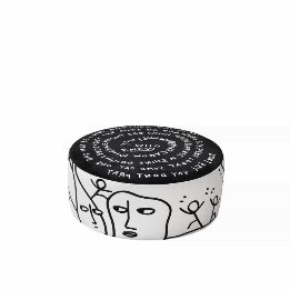 Eclipse Etching Pouf L