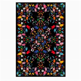 Carpet Let's dance Animal Traces Dark Rectangular