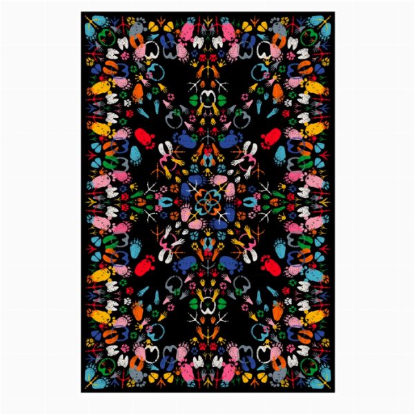 Carpet Let's dance Animal Traces Dark Rectangular