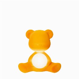 Teddy Girl Lamp Velvet Finish with Rechargeable Led