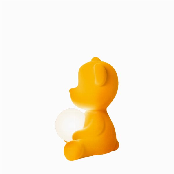 Teddy Girl Lamp Velvet Finish with Rechargeable Led
