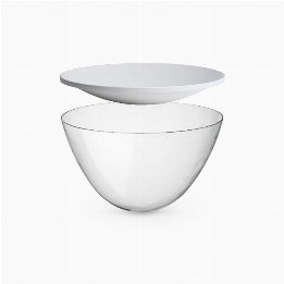 Taccia Small transparent diffuser & opal reflector