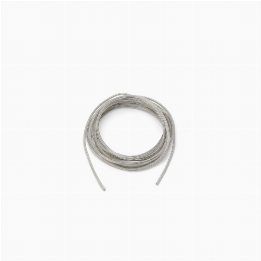 5 meter sil/fep 2x0,75 transparent electrical cable
