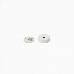 Aim White ceiling rose assembly