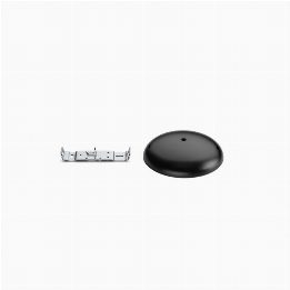 Opal black ceiling rose assembly