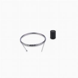 Skynest Motion Black ceiling rose and steel cable assembly