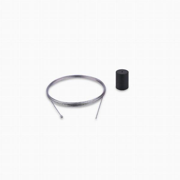 Skynest Motion Black ceiling rose and steel cable assembly