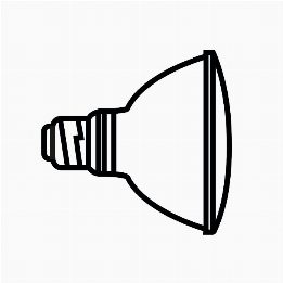 LED Lamp E27 17W PAR38 Non-Dimmable