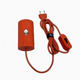 Red electric mounting with On/Off switch and diffuser
