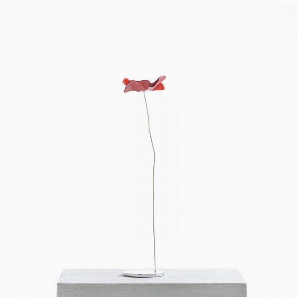 Papavero Delicato S rosso, inox - piccolo
