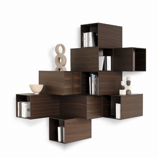 Cellula Wood contenitore a parete