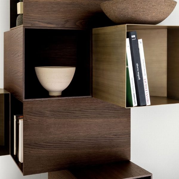 Cellula Wood contenitore a parete