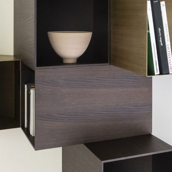 Cellula Wood contenitore a parete