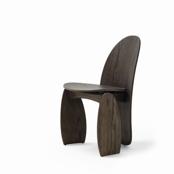 Lunee sedia in legno curvato