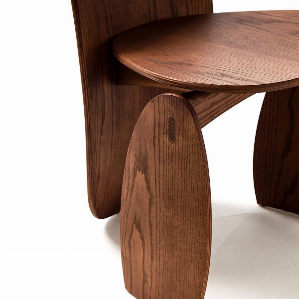 Lunee sedia in legno curvato