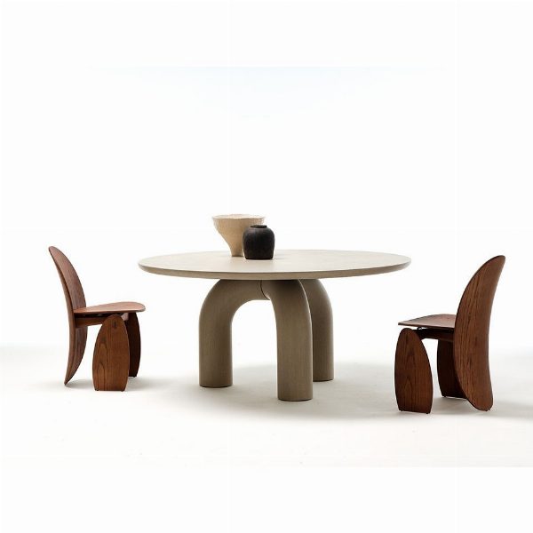 Lunee sedia in legno curvato