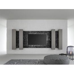 Boiserie TV in Kera Nero Marquinia